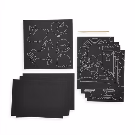 Scratch & Scribble Art Kit  Princess Garden