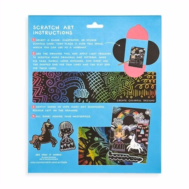 Scratch & Scribble Art Kit  Princess Garden