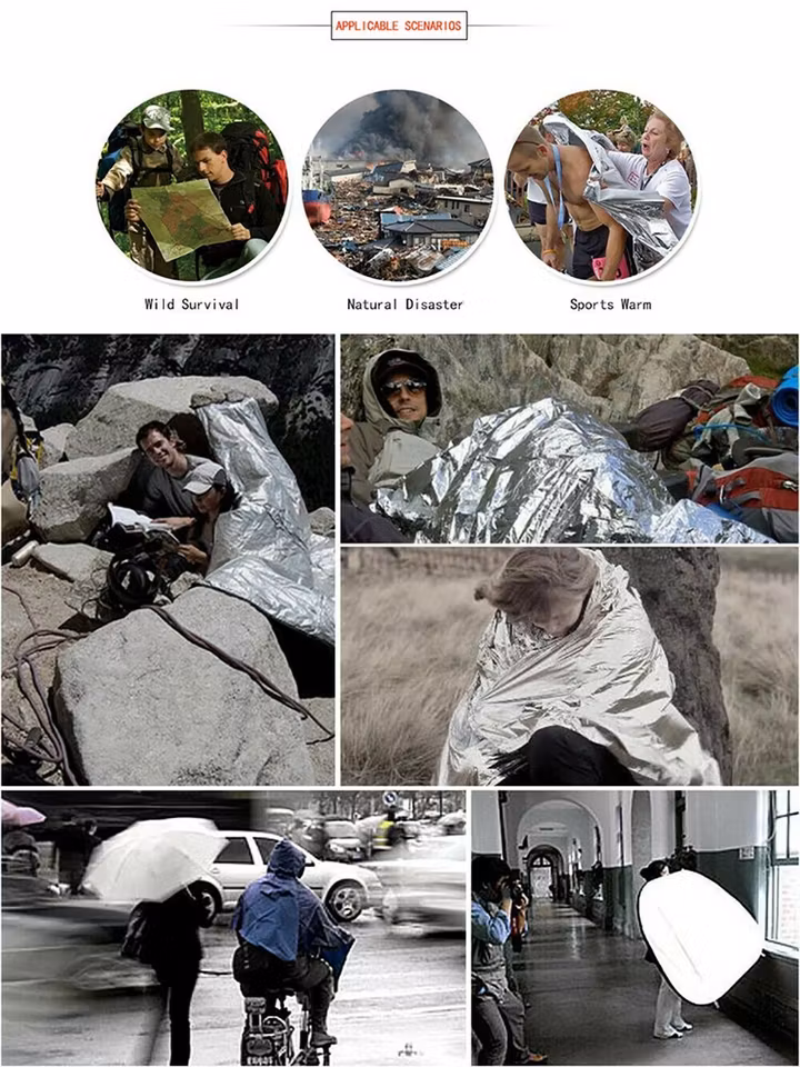 Nödfilt - vattentät - skyddar mot vind