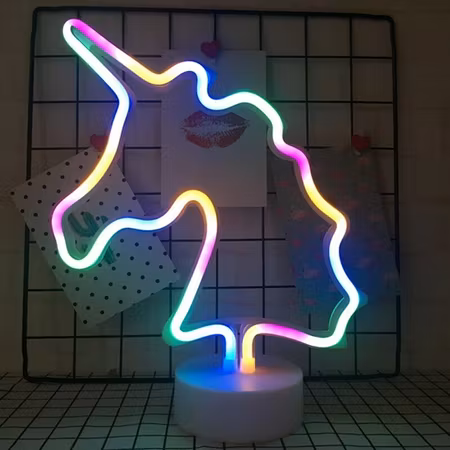 Ledlampa med neoneffekt