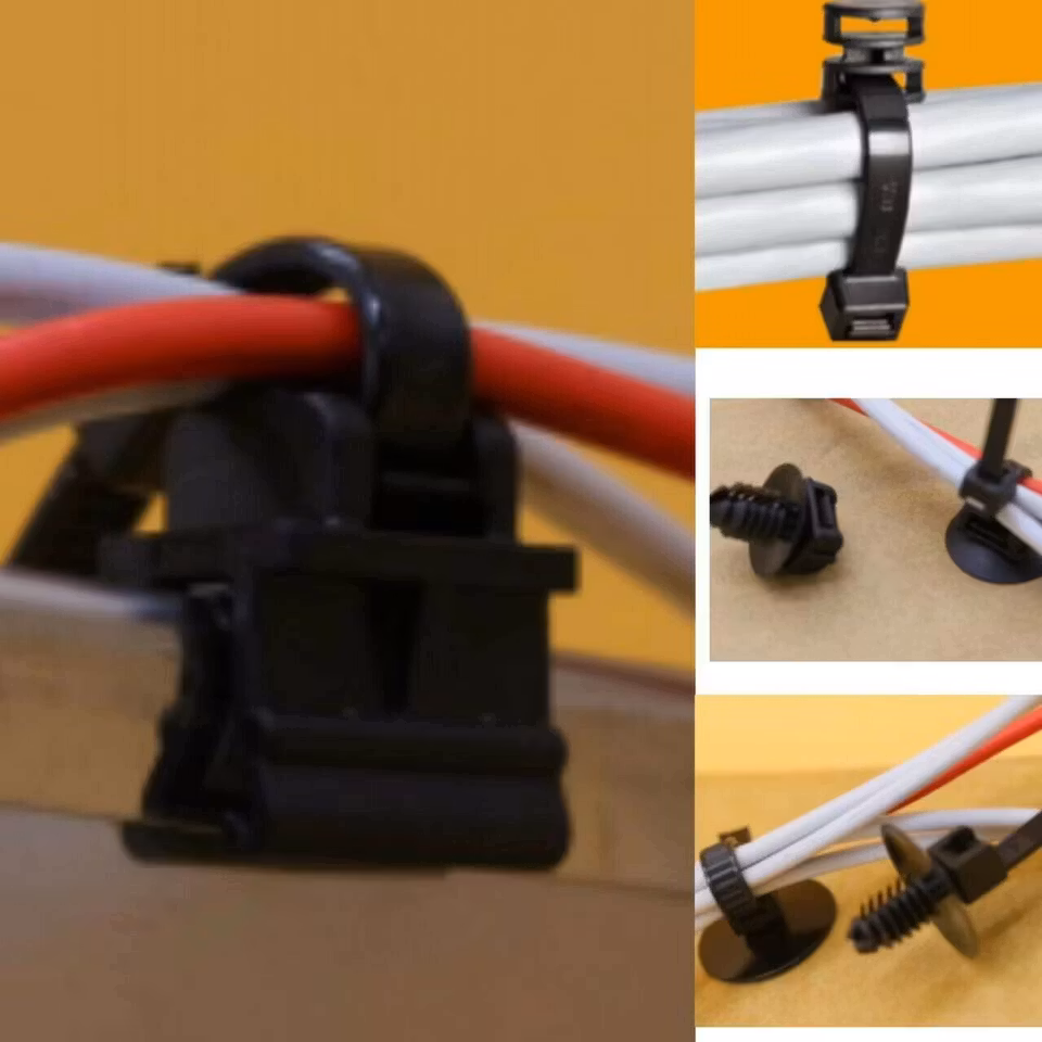 Kabel-buntband med skruvhål 100-pack