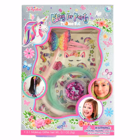 Unicorn tatto and hair set