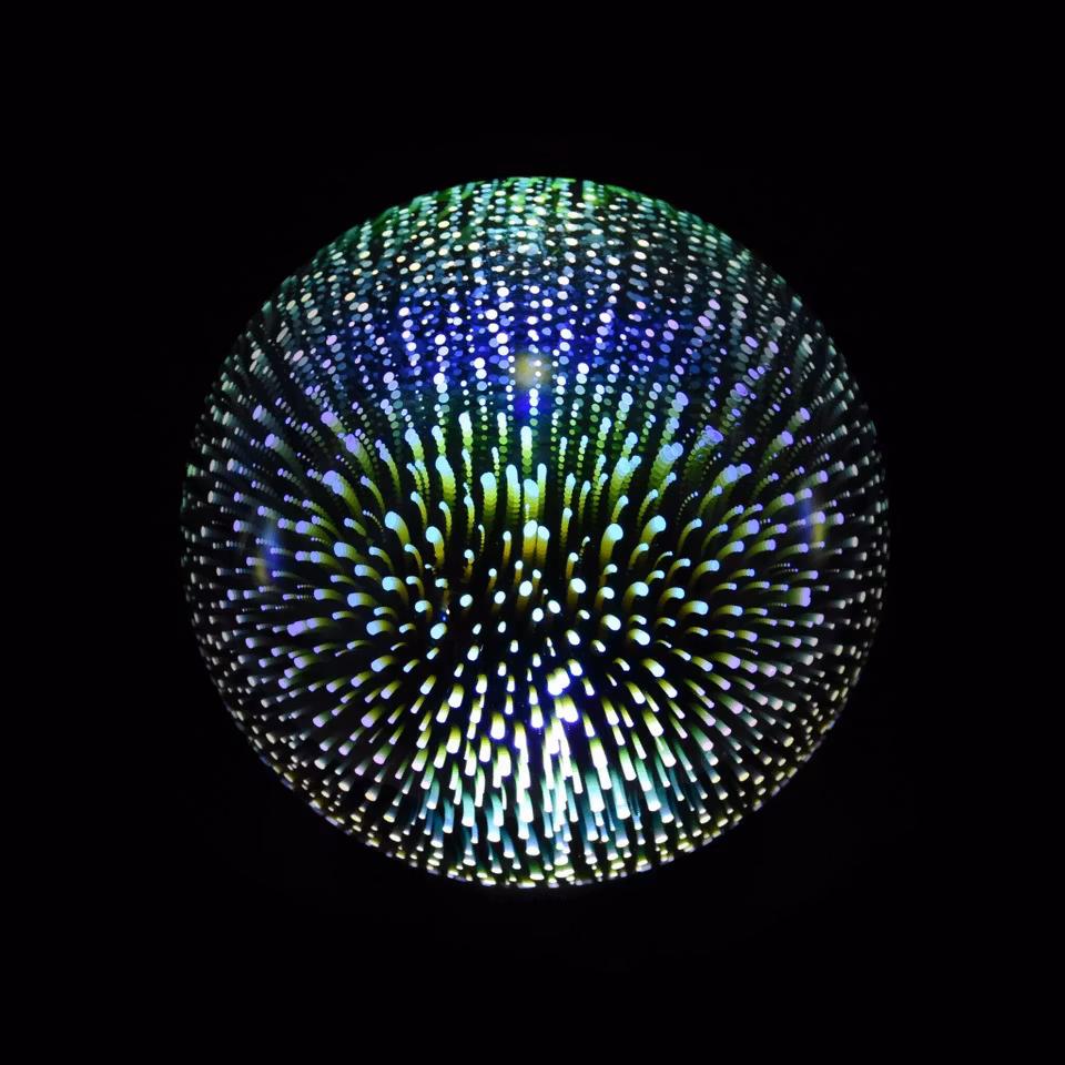 3D firework starlamp - Glass lamp