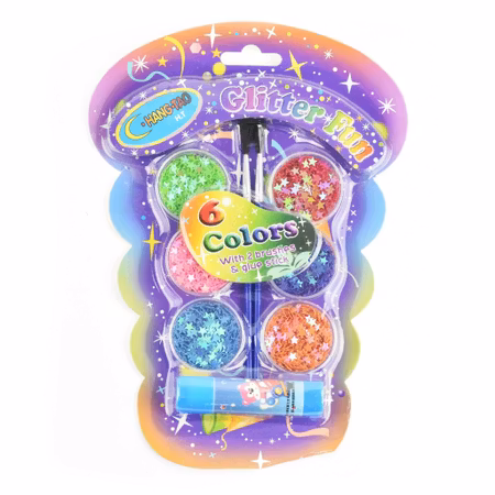 Glitter stjärnor - Glitter star sequin