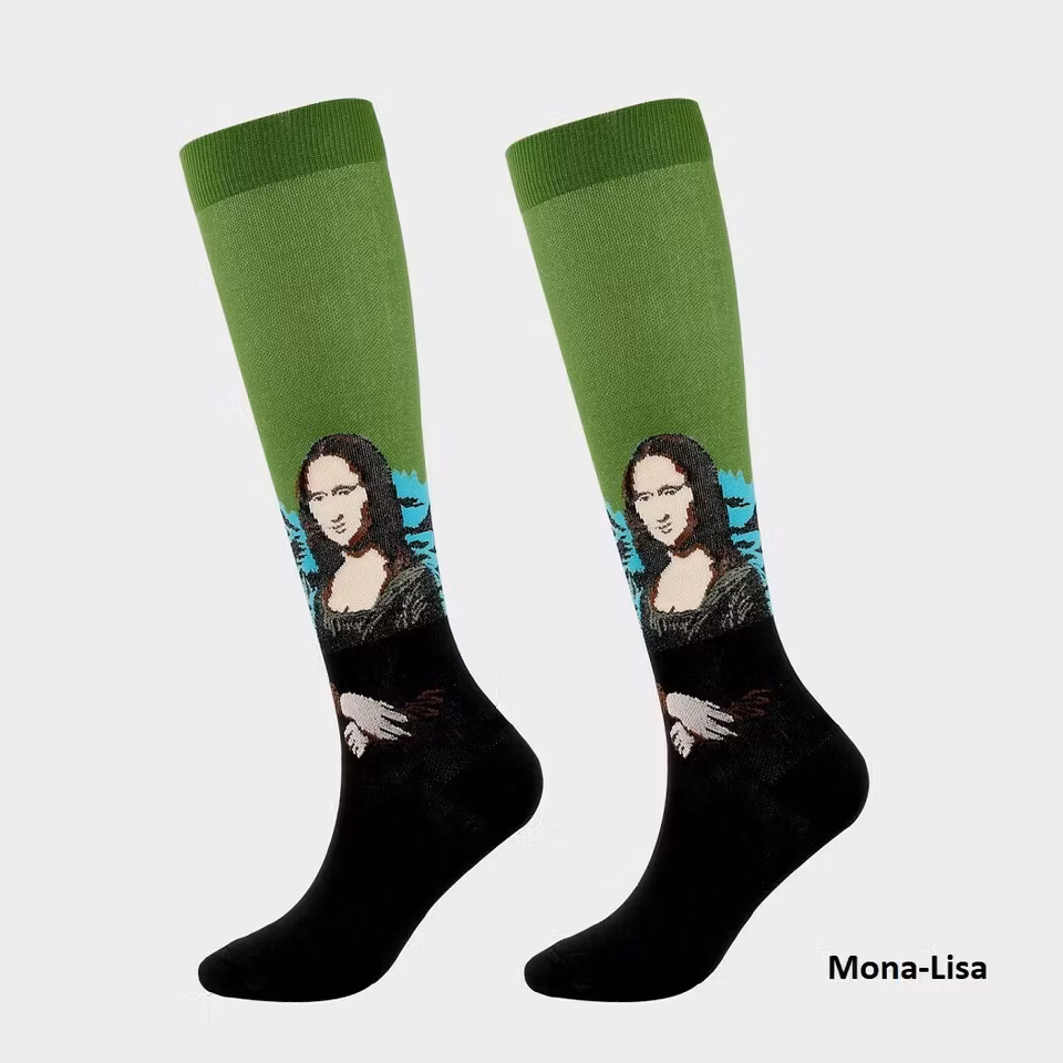 Stödstrumpor med motiv