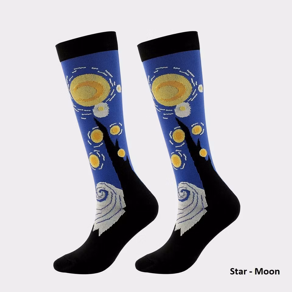 Stödstrumpor med motiv