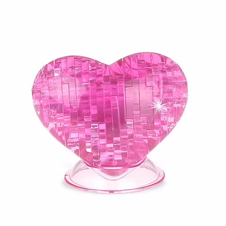 Crystal puzzle heart