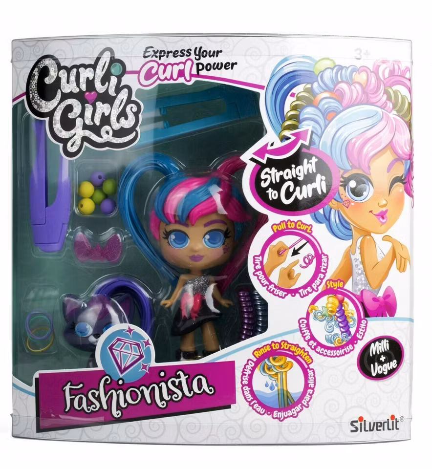 Silverlit Curli Girls Doll and Pet Set