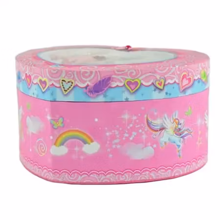 Hjärtformad Speldosa & Smyckeskrin Unicorn