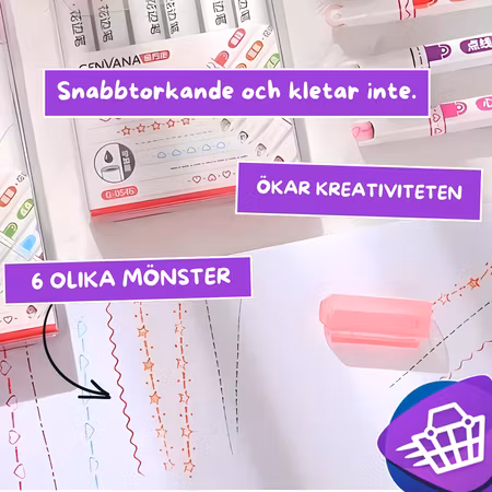 Star magic pen - med 6 olika mönster
