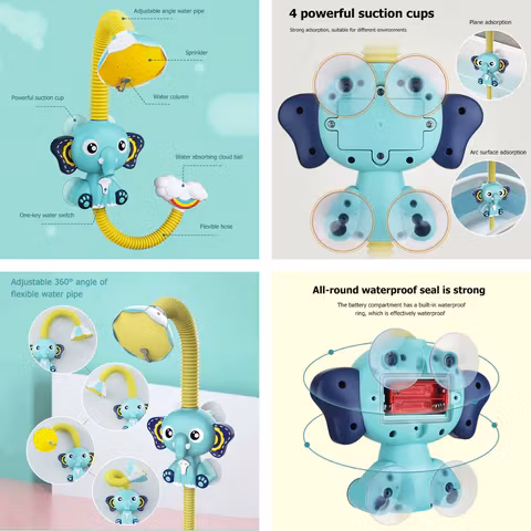 Badleksak elefant sprinklerdusch