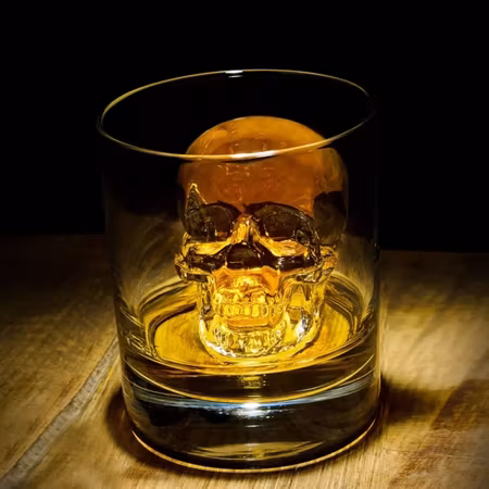 Skull ice cube