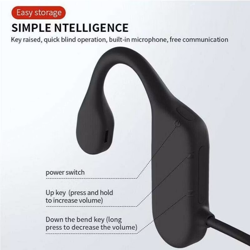 Trådlösa hörlurar bone conduction