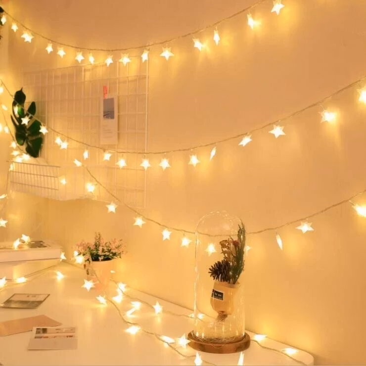 Stjärnformade led-lampor med fjärrkontroll