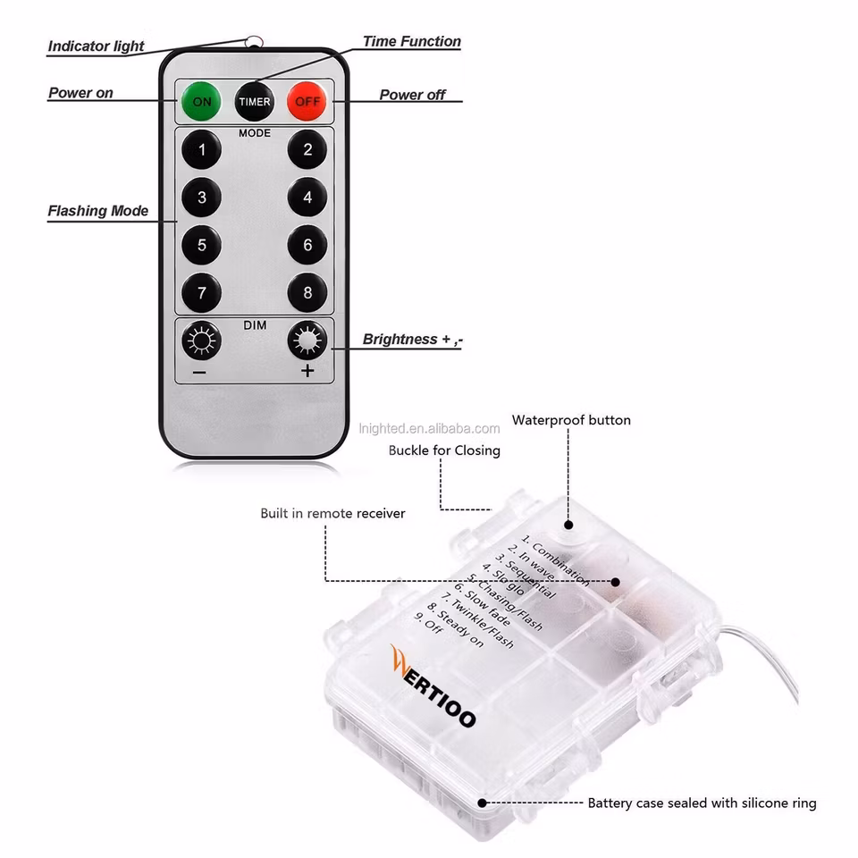 Stjärnformade led-lampor med fjärrkontroll