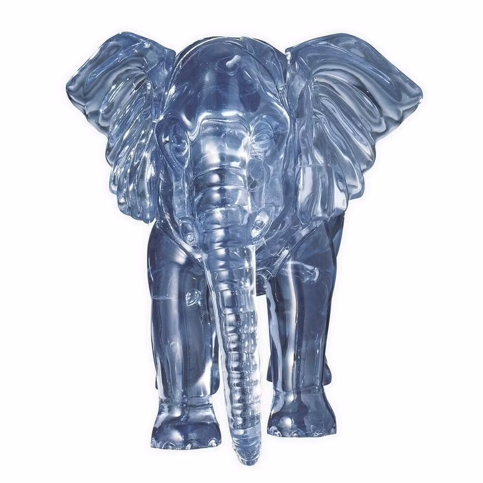 Crystal puzzle elefant