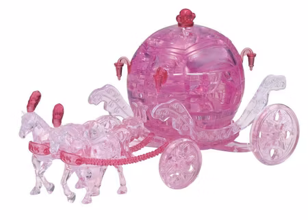 Crystal puzzle Carriage pink