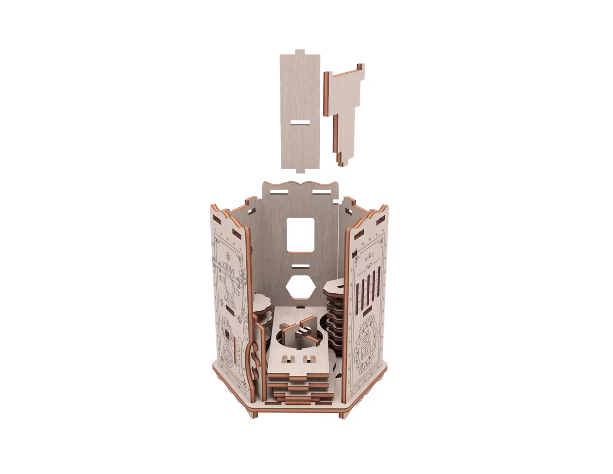 3D Puzzle Fort Knox pro Constructor