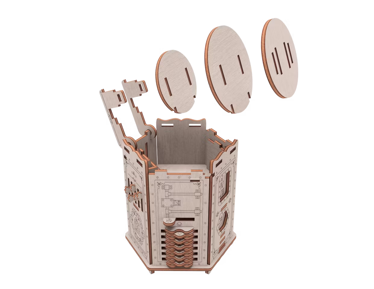 3D Puzzle Fort Knox pro Constructor