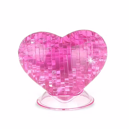 Crystal puzzle heart
