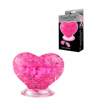 Crystal puzzle heart