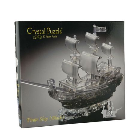 Crystal puzzle Black Pirate Ship