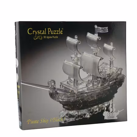 Crystal puzzle Black Pirate Ship