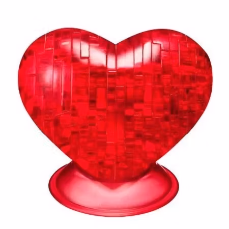 Crystal Puzzle Red Heart