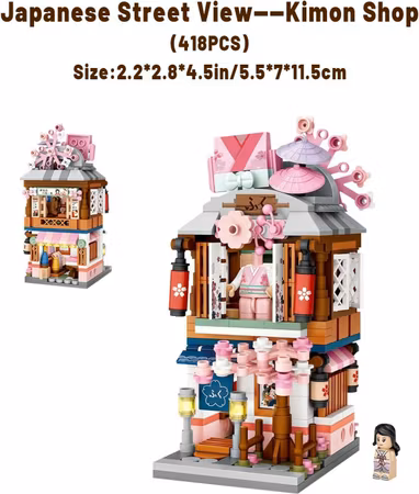 Japanese Street View Kimono Shop Nr 1655