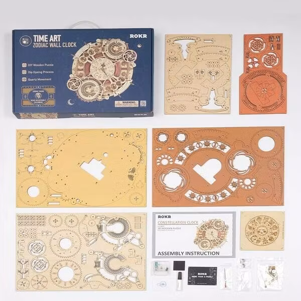 Zodiac Wall Clock Time Engine LC601 Robotime