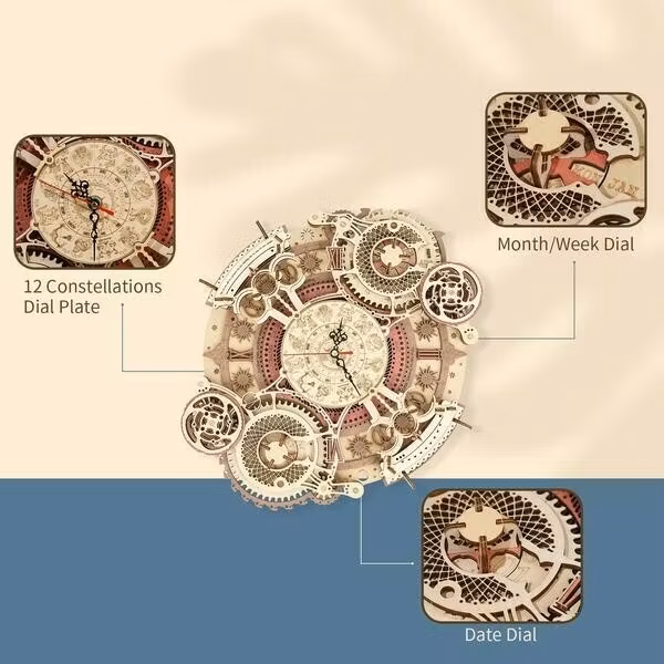 Zodiac Wall Clock Time Engine LC601 Robotime