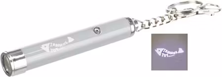 Laser-pekare, Moving Light, 11 cm, plast, vit/blå