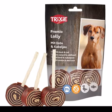 PREMIO Lolly med anka & torsk, 11 cm, 80 g
