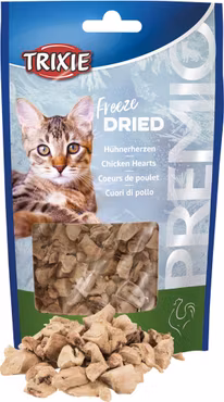 PREMIO frystorkade kycklinghjärtan, 25 g
