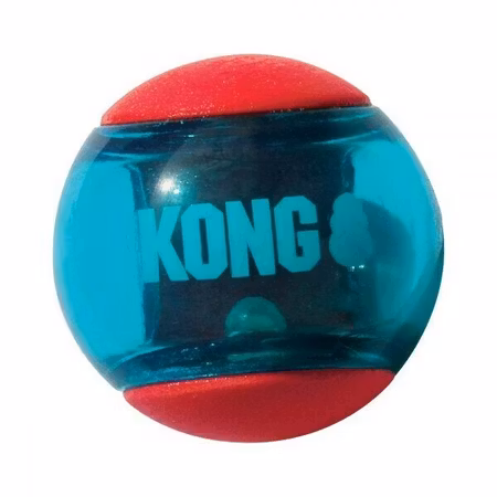 KONG Leksak Squeezz Action Ball 2p Flerfärgad L 8cm