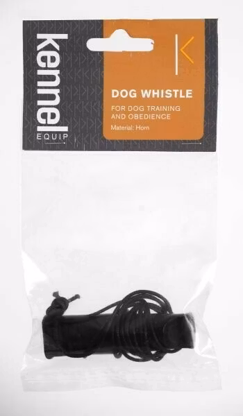 Visselpipa Horn dubbelton Svart 7cm