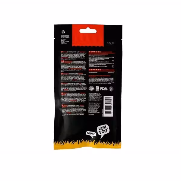 Hundgodis Meaty Kyckling och Risbitar 80g