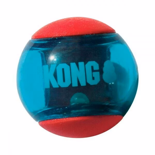 KONG Leksak Squeezz Action Ball 2p Flerfärgad L 8cm