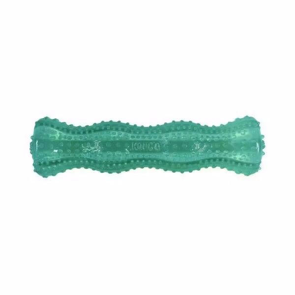 KONG Leksak Squeezz Dental Stick Grön M 19cm