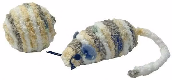 Leksak Frottémus + Boll 2p Beige 7cm