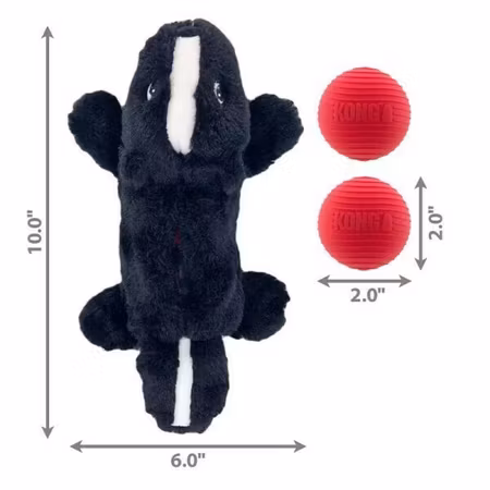 KONG Cozie Pocketz Skunk Flerfärgad 29cm