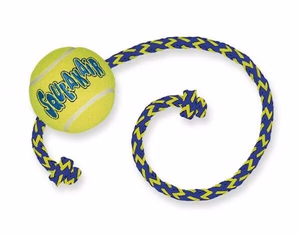KONG Leksak SqueakAir Boll m rep Gul