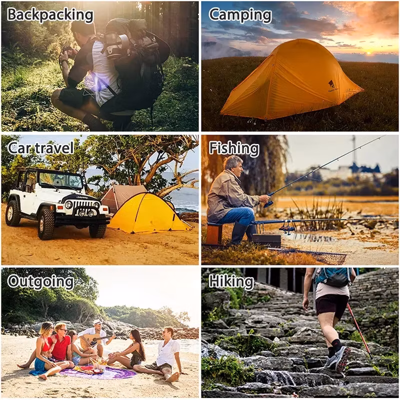 Uppblåsbart liggunderlag med pump