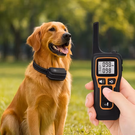 Hundtränings-Antiskällhalsband med fjärrkontroll