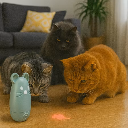 Laserpekare Catch the Light, USB, 3 lägen, 7 cm, sage