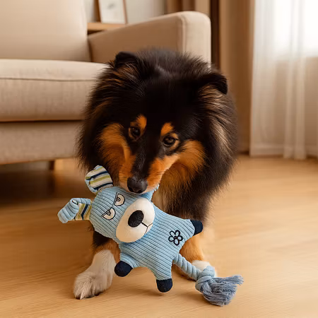 Leksak DoggePrassel Blå L 35cm