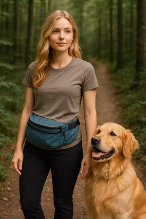 Midjeväska Baggy Belt, bälte: 62-125 cm, blå