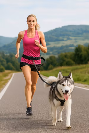 Handsfreebälte m expander 70-120/40 cm. Koppel 1,1-1,50 m/20 mm, max 4