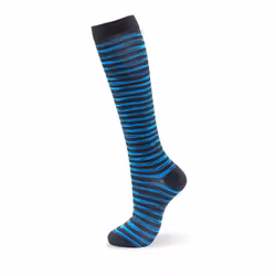 Kompressionsstrumpor Blue stripes Nr 148