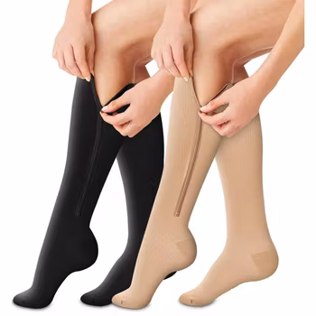 Storpack – Stödstrumpor med tå och dragkedja